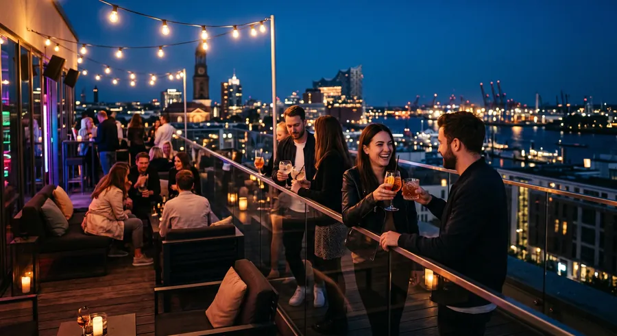 Clouds – Heaven’s Bar & Kitchen, Azotea en Hamburgo
