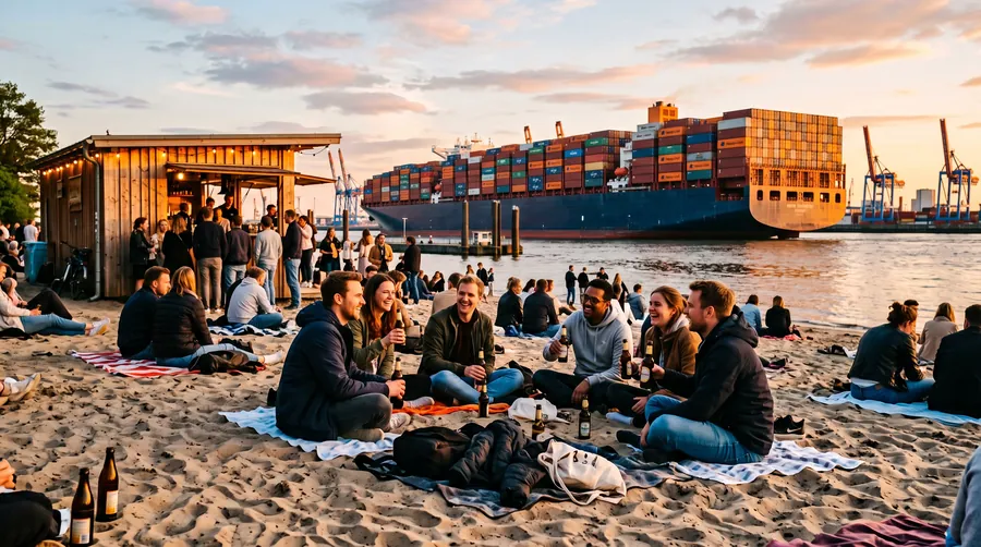 Strandperle, Beach club en Hamburgo